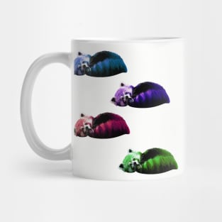 Cute Red Panda Curled Up - MultiColor Mug